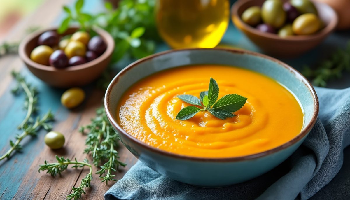 découvrez notre recette de soupe à la courge muscade, incroyablement crémeuse sans aucune crème, pour une entrée gourmande et légère à savourer en automne comme en hiver !