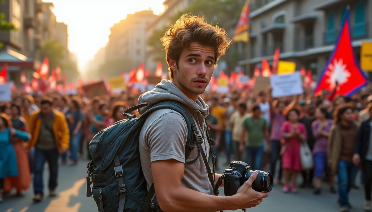 découvrez l’incroyable histoire d’un youtubeur parti à l’aventure, qui se retrouve accidentellement au népal, pris au milieu de manifestations tragiques. une expérience inattendue entre découverte et tensions.