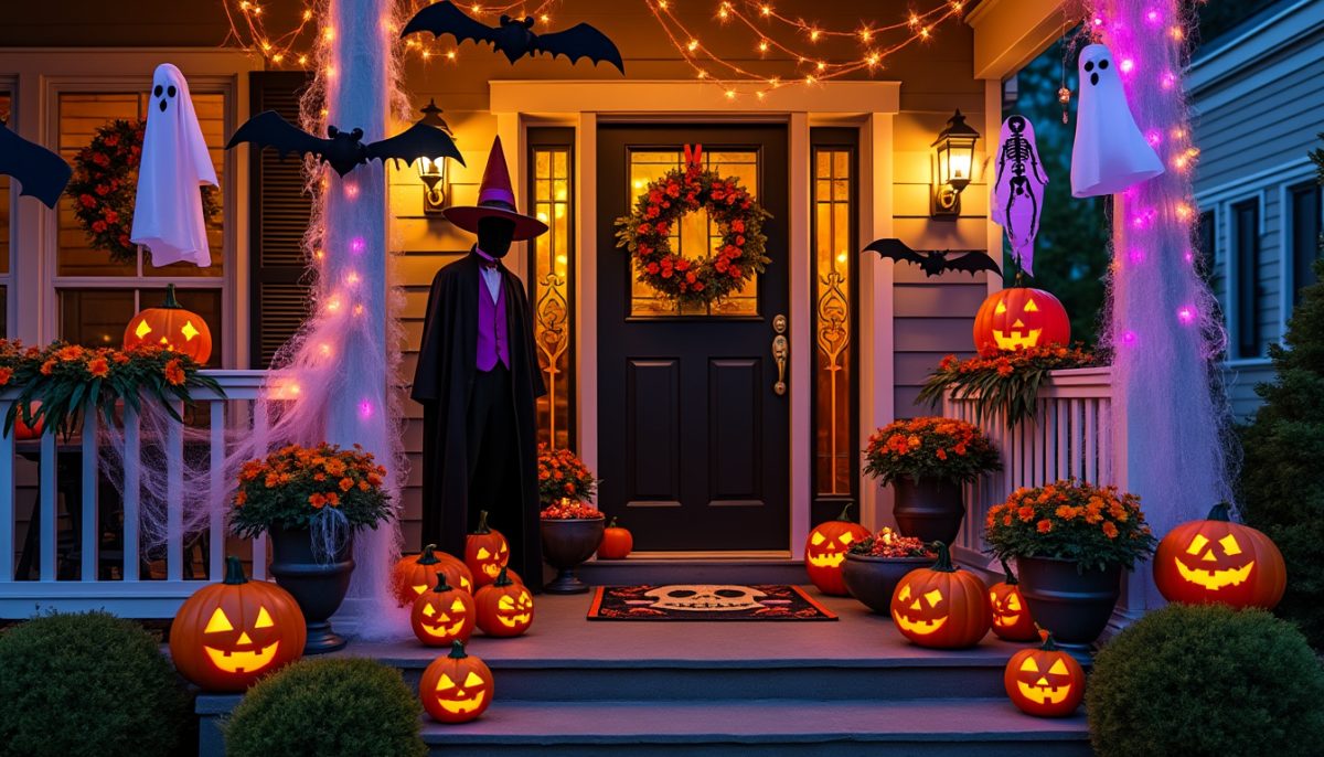 découvrez 20 idées rapides et faciles pour décorer votre entrée et votre porte à halloween. transformez votre maison avec des astuces originales et effrayantes pour accueillir petits monstres et invités !
