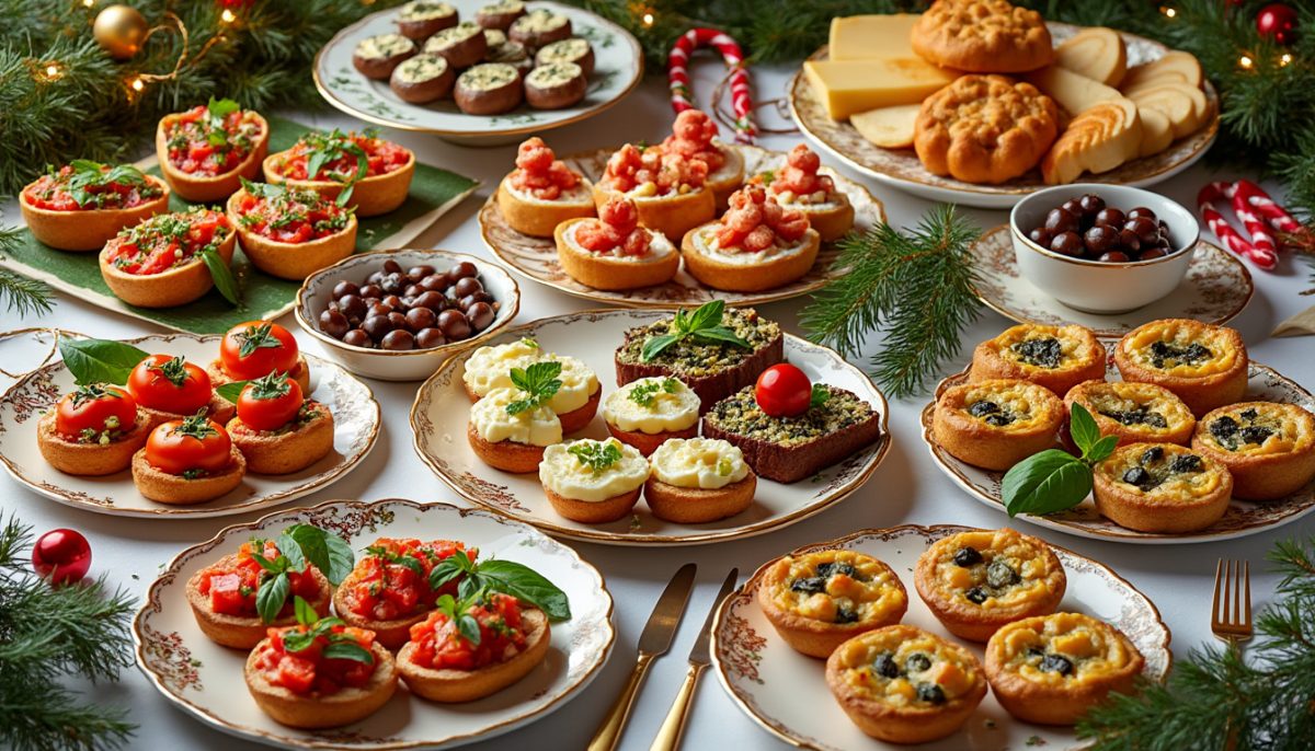 découvrez 25 recettes d'apéritif dînatoire pour noël, faciles et savoureuses, parfaites pour épater vos invités et réussir vos fêtes de fin d'année !