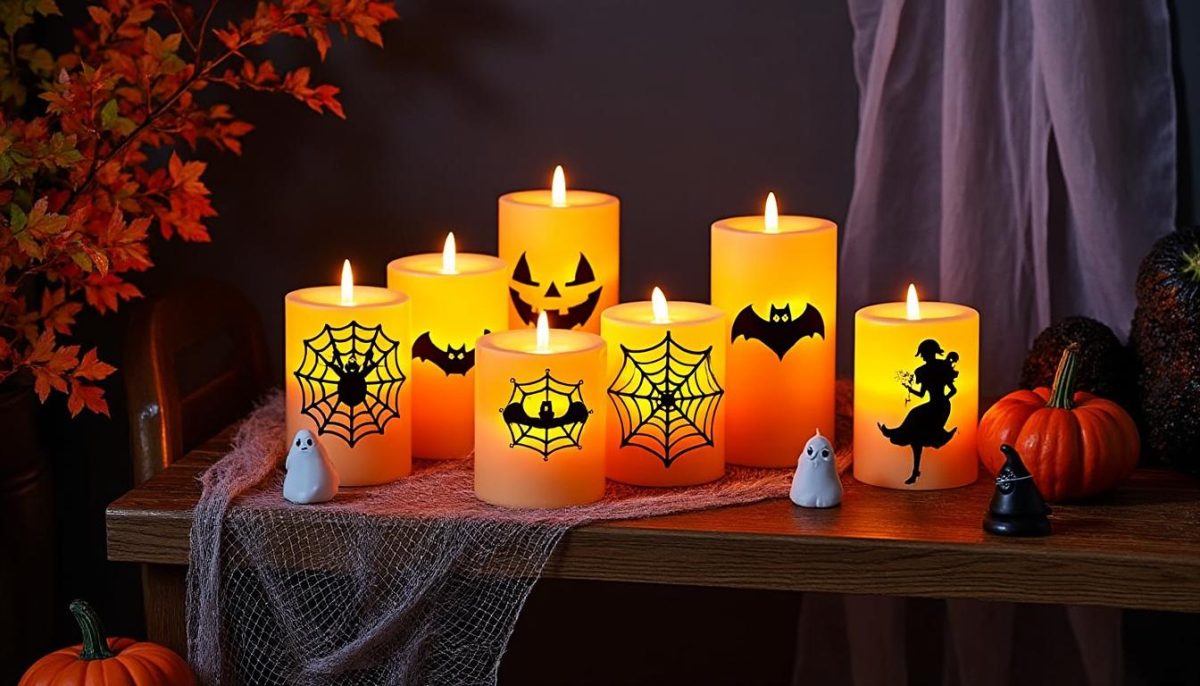 découvrez notre sélection de bougies led piliers, votives et chauffe-plats parfaites pour halloween. ambiance magique et sécurisée pour vos fêtes, décorations effrayantes et soirées à thème !