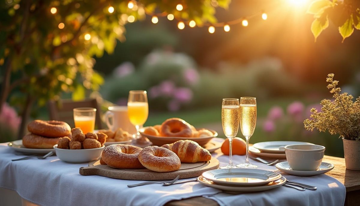 savourez un brunch festif où la magie se prolonge autour de mets gourmands et d'une ambiance conviviale. idéal pour partager des moments uniques et prolonger la fête entre amis ou en famille !