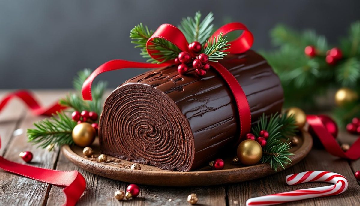 découvrez notre recette de bûche au chocolat fondante irrésistible : une pâtisserie gourmande, facile à préparer, au goût intense de chocolat, parfaite pour sublimer vos fêtes de fin d'année ou toute occasion spéciale.