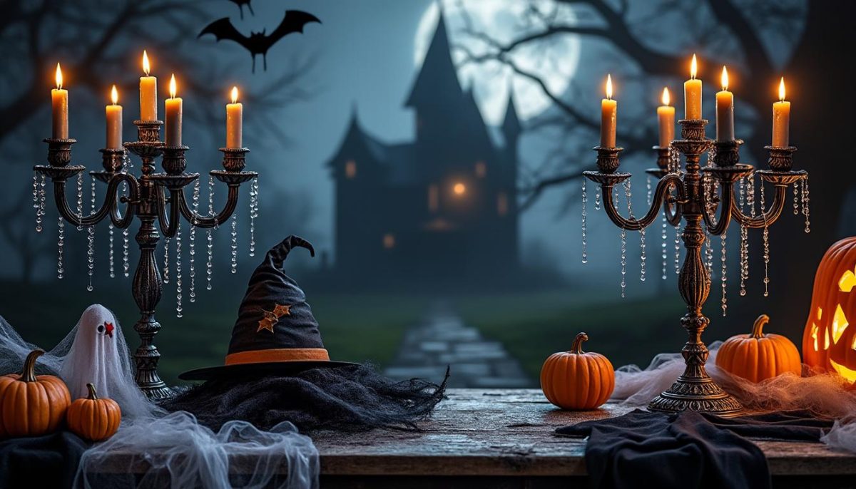 illuminez votre fête avec nos candélabres halloween multi branches. parfaits pour une décoration effrayante et élégante, ils apportent une ambiance mystérieuse et enchantée à votre soirée d’halloween.