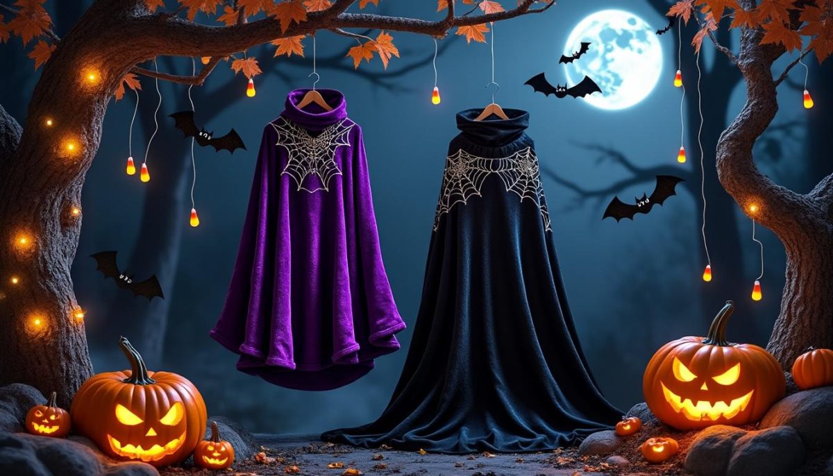 découvrez nos capes halloween en velours ou satin, disponibles en différentes longueurs pour parfaire votre déguisement. idéal pour adultes et enfants !