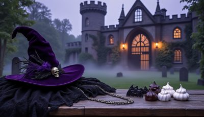 découvrez des idées et accessoires pour un halloween unique, mêlant l'élégance du gothique chic et le charme mystérieux du castlecore. inspirez-vous pour créer un look inoubliable et sophistiqué !
