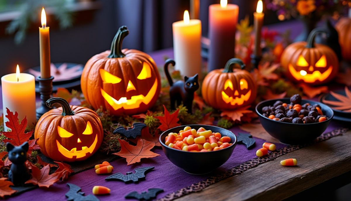découvrez 15 idées faciles de centres de table pour halloween afin de décorer votre maison avec style et originalité. inspirez-vous de ces astuces simples pour créer une ambiance effrayante et festive lors de votre soirée d’halloween !