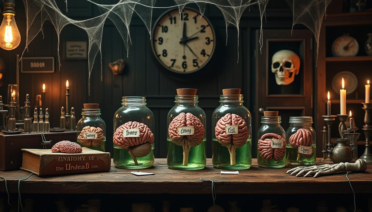 ajoutez une touche effrayante et originale à votre fête avec nos cerveaux et organes halloween décoration scientifique. idéal pour un décor réaliste et surprenant !