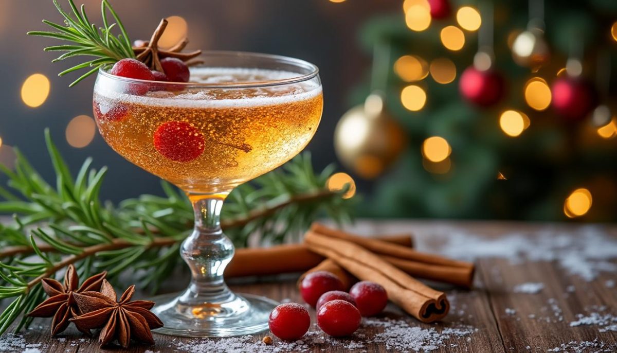 découvrez notre cocktail de noël pétillant aux épices : une boisson festive et raffinée, aux saveurs chaleureuses, parfaite pour sublimer vos fêtes de fin d’année.