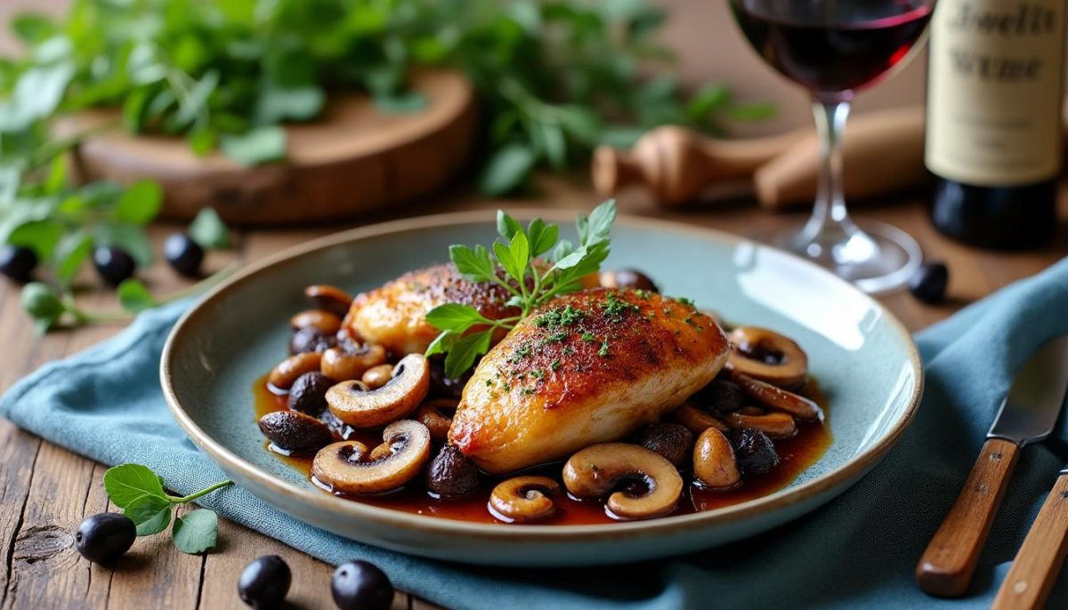 découvrez notre recette moderne du coq au vin : une version revisitée, facile et savoureuse, qui allie tradition et créativité pour impressionner vos convives à chaque bouchée.