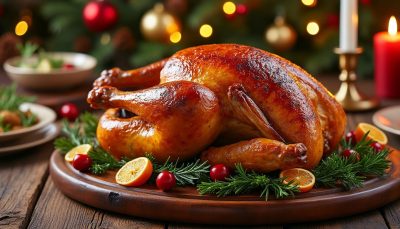 découvrez comment réussir une dinde de noël farcie traditionnelle, savoureuse et moelleuse, grâce à notre recette simple et festive qui ravira toute la famille lors des fêtes.