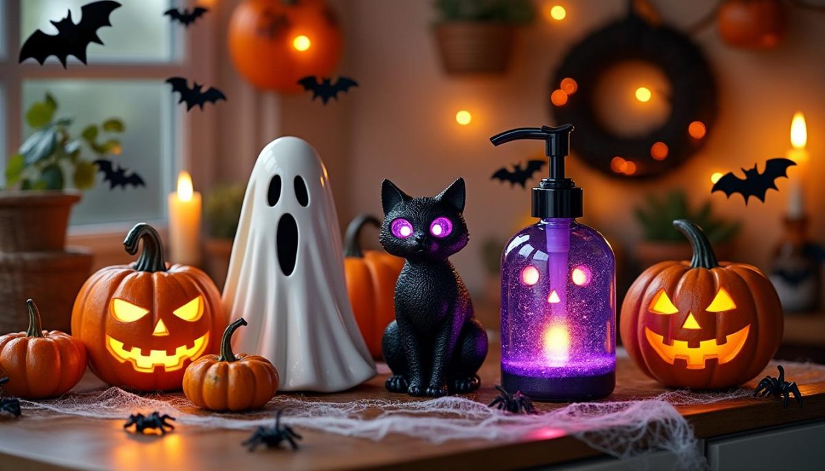 découvrez notre collection de distributeurs de savon décoratifs sur le thème d'halloween pour apporter une touche originale et festive à votre salle de bain ou cuisine. idéals pour surprendre vos invités !