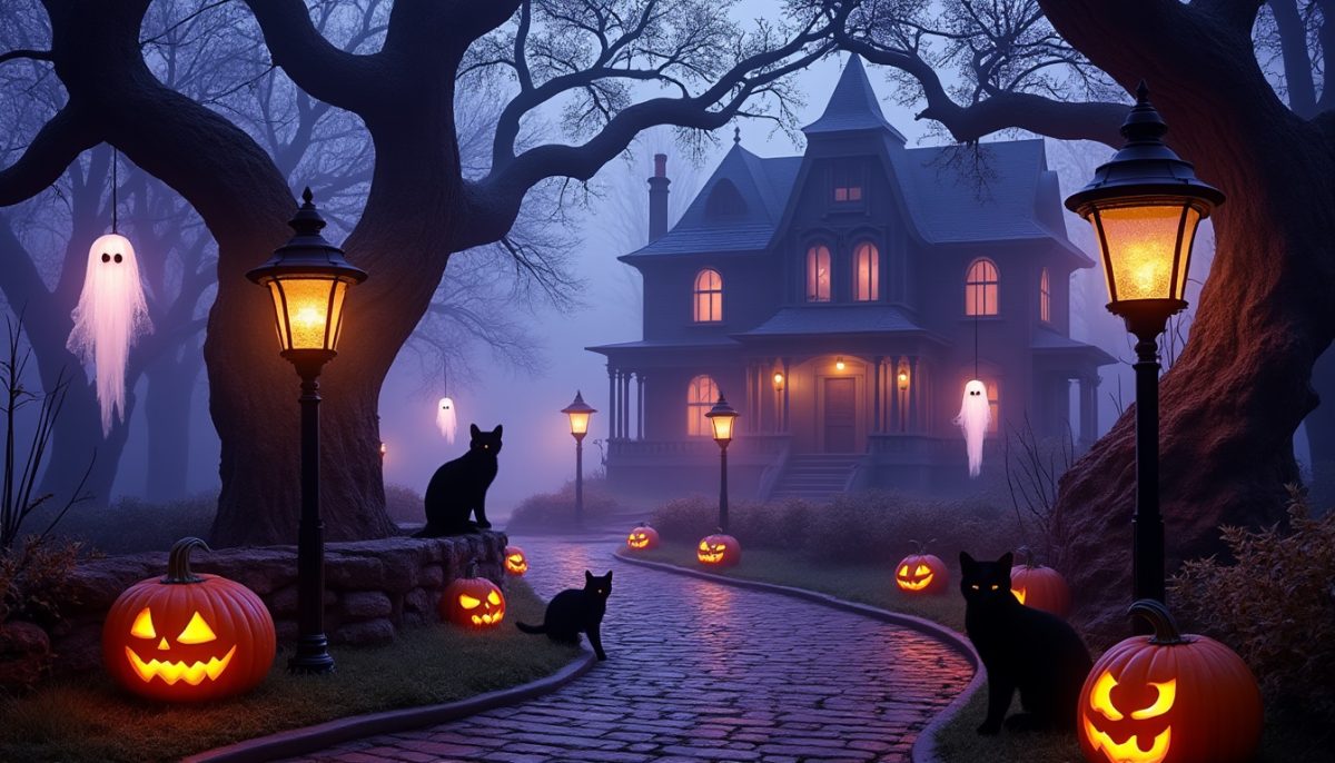 découvrez notre sélection d'éclairages d'allée et lanternes solaires halloween au style gothique pour illuminer vos extérieurs avec une ambiance mystérieuse et envoûtante. parfaits pour décorer votre jardin durant halloween !