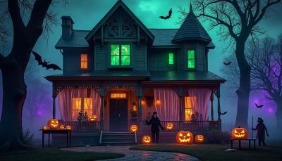 créez une ambiance terrifiante chez vous avec des effets spéciaux halloween : découvrez comment utiliser la fumée et la lumière pour transformer votre maison en véritable repaire hanté.