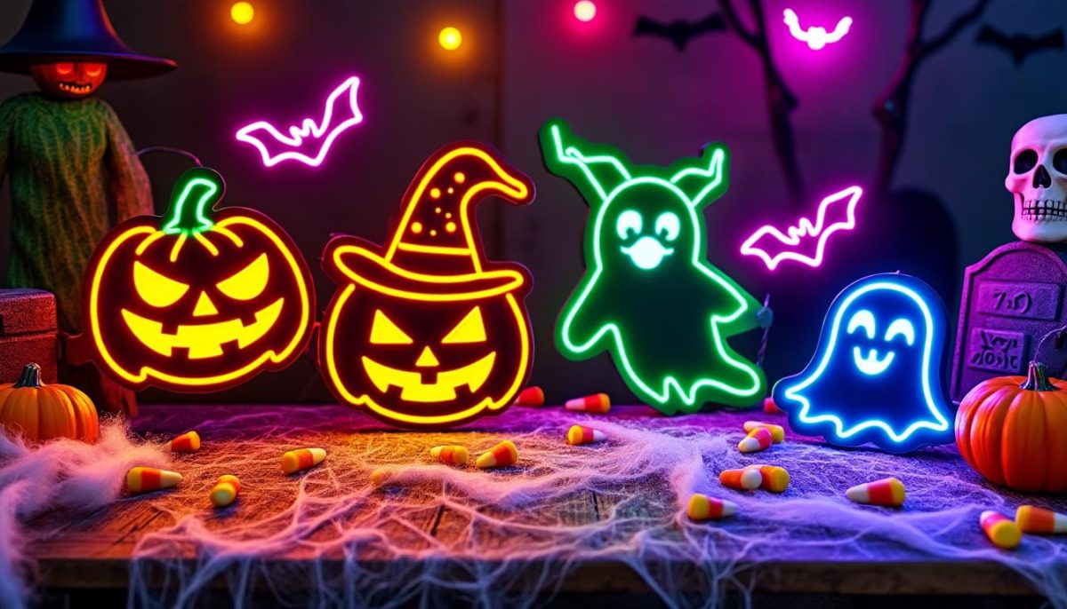 découvrez nos enseignes lumineuses halloween personnalisées ! ajoutez votre message unique pour une décoration effrayante et originale. livraison rapide.