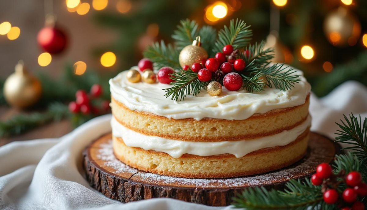 découvrez notre recette de gâteau de noël moelleux et parfumé, idéale pour régaler vos proches pendant les fêtes. facile à préparer, ce dessert traditionnel allie douceur et saveurs festives pour un moment gourmand inoubliable.
