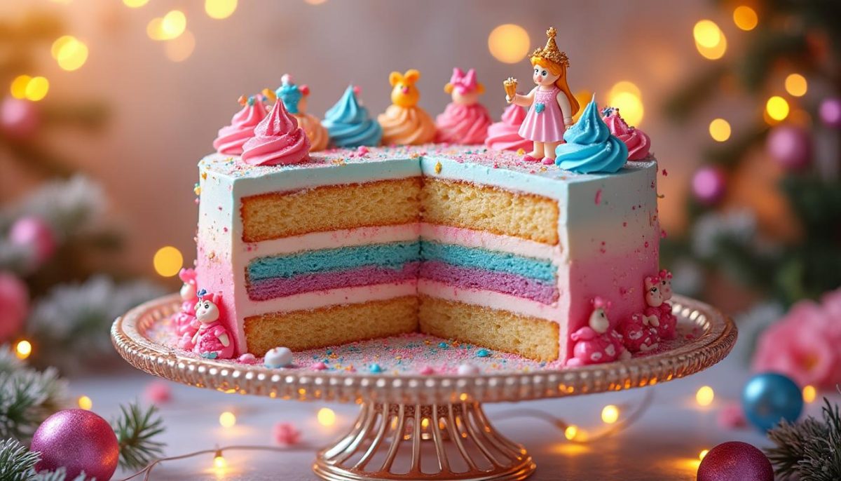 découvrez un gâteau festif qui prolonge la magie de vos célébrations avec ses saveurs exquises et son allure éblouissante. parfait pour émerveiller petits et grands lors de toutes vos fêtes !