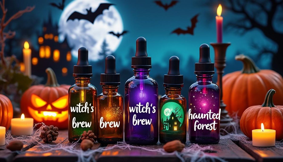 découvrez nos mélanges d'huiles essentielles pour halloween, parfaits pour créer une ambiance mystérieuse et envoûtante. des parfums uniques pour transformer votre intérieur lors de vos soirées d'octobre.
