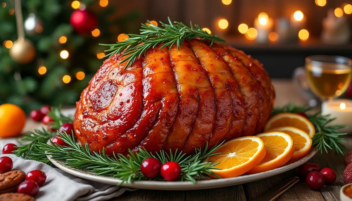 découvrez comment préparer un jambon de noël glacé traditionnellement, une recette festive et savoureuse qui ravira vos convives lors des fêtes de fin d'année.