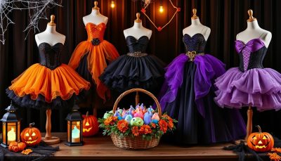 découvrez notre sélection de jupons et crinolines pour halloween : volume impressionnant, confort optimal, et finitions parfaites pour compléter tous vos costumes avec élégance.
