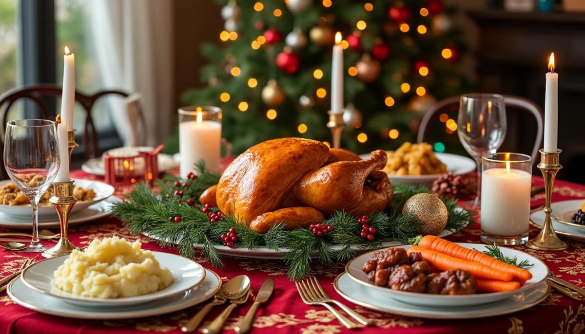 découvrez un menu de noël complet pour 8 personnes : entrée, plat, accompagnements et dessert, pour régaler vos convives et réussir votre repas festif en toute simplicité.