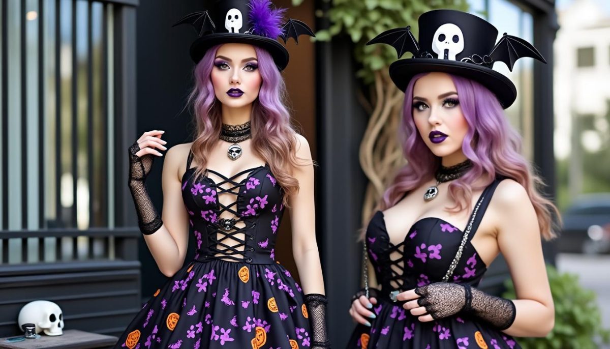 adoptez un style unique avec notre collection mode halloween everyday gothique portable. parfait pour un look sombre et tendance au quotidien ou pour surprendre lors de vos soirées déguisées. découvrez des vêtements gothiques, stylés et confortables !