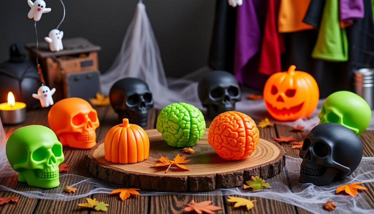 découvrez nos moules à glaçons halloween en forme de crânes, citrouilles et cerveaux pour des soirées effrayantes et originales. idéal pour surprendre vos invités !