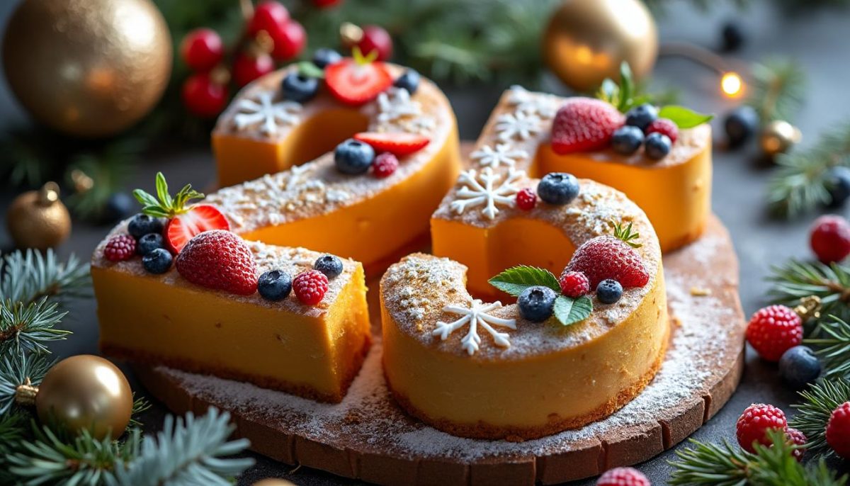 craquez pour un number cake de noël personnalisé : un gâteau tendance et gourmand, décoré selon vos envies pour célébrer les fêtes avec originalité. commandez votre dessert unique !
