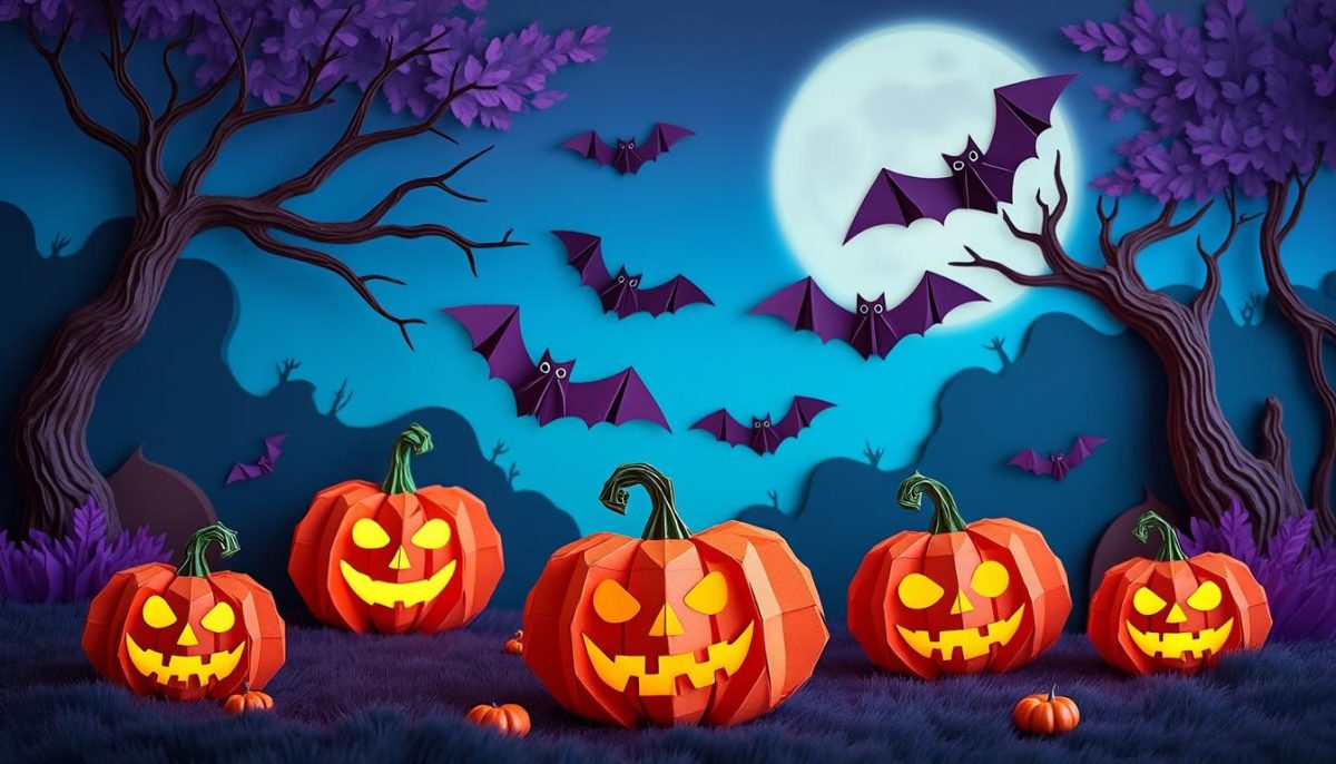 apprenez à réaliser facilement des origamis d'halloween avec des modèles de citrouilles et de chauves-souris. parfait pour décorer et s'amuser en famille !