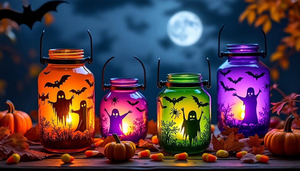découvrez nos photophores halloween en verre coloré, parfaits pour créer une ambiance mystérieuse et festive lors de vos soirées d'automne. ajoutez une touche effrayante et élégante à votre décoration !