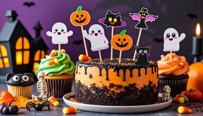 découvrez nos sets assortis de pics et toppers pour gâteaux halloween : parfaits pour décorer vos pâtisseries avec une touche effrayante et festive. idéal pour réussir votre fête d’halloween !
