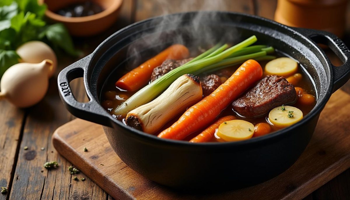 découvrez la recette traditionnelle du pot-au-feu comme le faisait grand-mère : un plat familial mijoté avec amour, des légumes savoureux et une viande tendre pour réchauffer vos repas d’hiver !