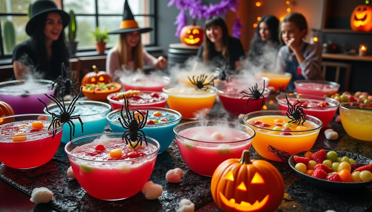 découvrez des recettes faciles de punch halloween en grande quantité pour vos fêtes. idéal pour régaler tous vos invités avec des boissons originales et effrayantes. préparez un punch savoureux et coloré pour halloween !
