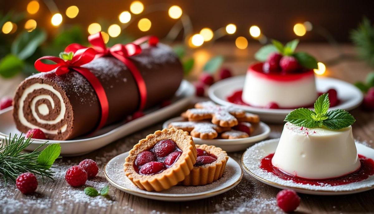 découvrez nos recettes de desserts de noël gourmands pour émerveiller vos invités : bûches, sablés, truffes et douceurs festives à savourer en famille ou entre amis !