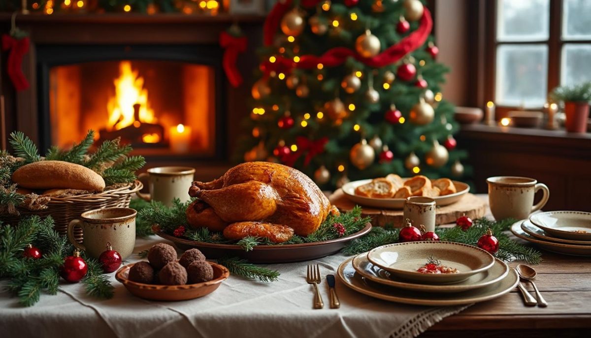 découvrez un repas de noël traditionnel aux saveurs d'antan : recettes authentiques, plats gourmands et ambiance chaleureuse pour célébrer les fêtes en famille ou entre amis.