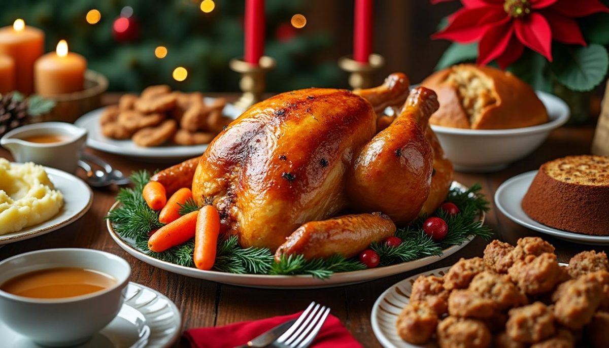 découvrez un repas de noël traditionnel évoquant les saveurs d'antan : recettes authentiques, ambiance chaleureuse et gourmandises d'autrefois pour des fêtes inoubliables en famille.