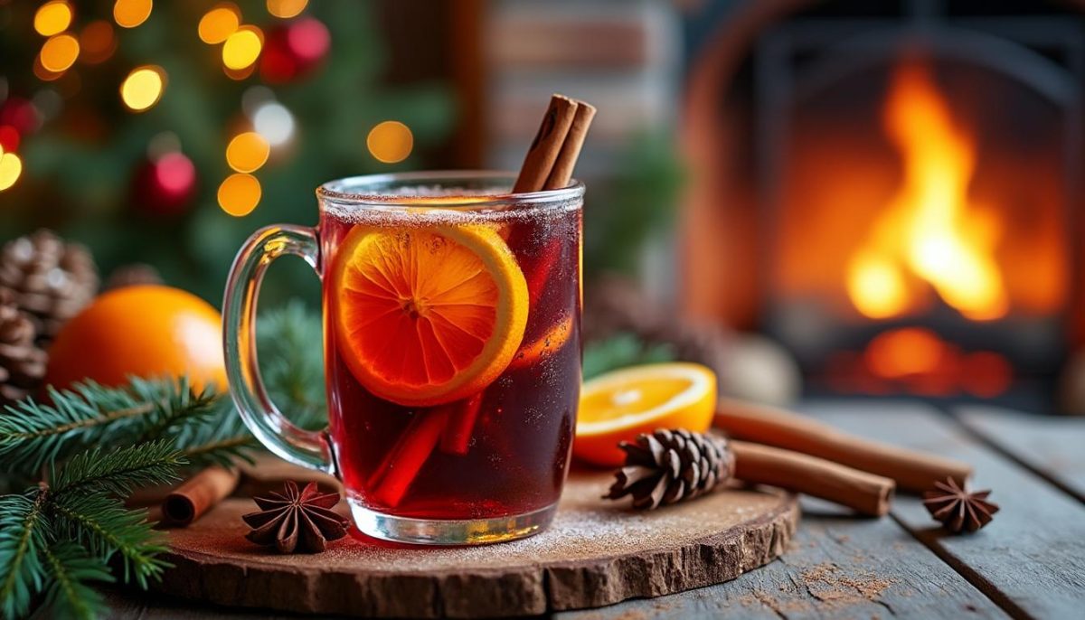 découvrez notre recette de sangria de noël chaude aux épices : une boisson festive, parfumée à la cannelle, à l’orange et aux clous de girofle, parfaite pour réchauffer vos soirées d’hiver !