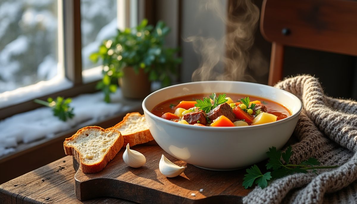 découvrez notre délicieuse soupe d'hiver, réconfortante et parfaite pour vous réchauffer pendant les journées froides. facile à préparer, saine et savoureuse, elle ravira toute la famille !