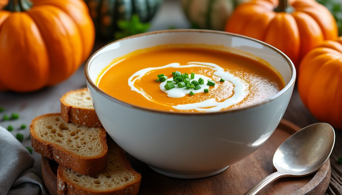 découvrez notre délicieuse soupe potimarron veloutée, une recette onctueuse et réconfortante, idéale pour les soirées d'automne. savourez toute la douceur et la richesse du potimarron dans une soupe facile à préparer et parfaite pour toute la famille.