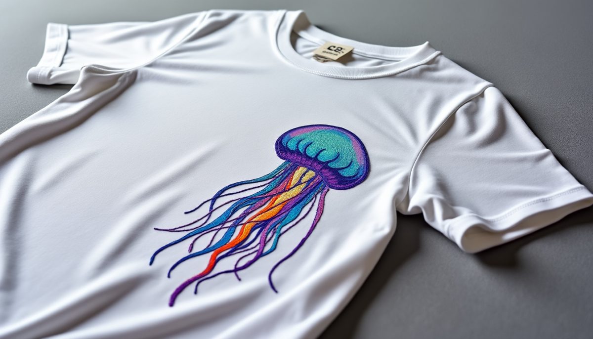 optez pour l’élégance au quotidien avec notre t-shirt basique orné d’une broderie méduse pop. un mélange parfait d’originalité et de style compact pour un look unique et moderne.