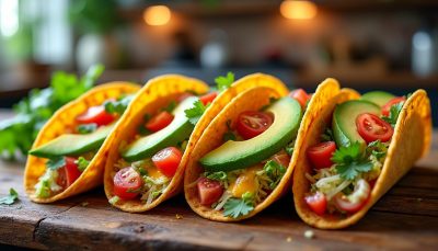 découvrez comment préparer des tacos maison croustillants avec une garniture généreuse et savoureuse. recette facile, idéale pour un repas convivial et gourmand.