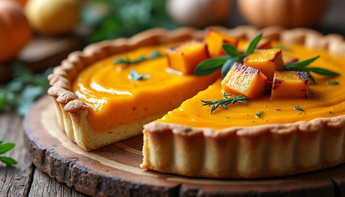 découvrez notre recette de tarte butternut salée crémeuse, un plat gourmand à base de courge fondante, relevé d'épices et de fromage. idéal pour un repas d'automne chaleureux et facile à préparer !