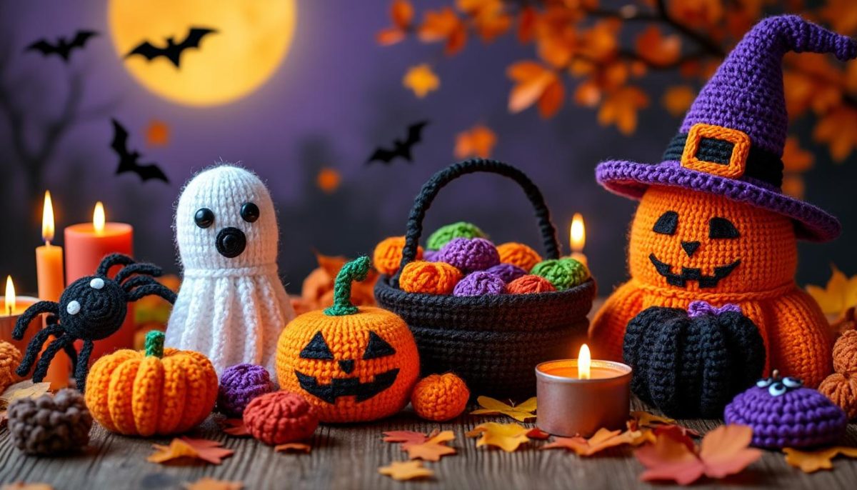 découvrez une sélection de patrons gratuits pour le tricot et le crochet sur le thème d'halloween. idées créatives et faciles pour réaliser des décorations et accessoires effrayants à la main !