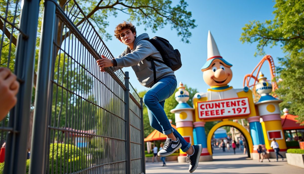 découvrez comment un youtubeur audacieux a défié la sécurité du parc astérix en escaladant la clôture pour entrer sans payer. une vidéo surprenante qui fait le buzz !