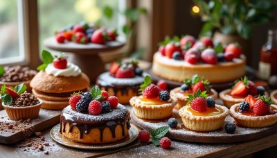 découvrez nos recettes de desserts festifs spectaculaires faits maison pour émerveiller vos invités lors de vos occasions spéciales.