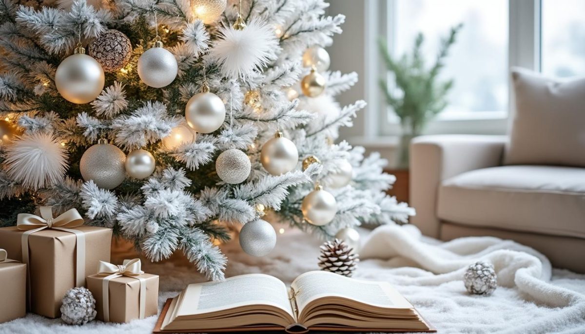 découvrez des idées élégantes pour décorer votre sapin blanc de noël avec des schémas de couleurs et styles raffinés pour un décor féérique et chic.