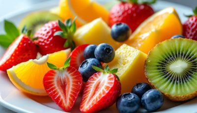 découvrez notre plateau de fruits coloré, vitaminé et rafraîchissant, parfait pour une pause saine et gourmande à tout moment de la journée.