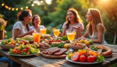 découvrez des recettes estivales savoureuses, idéales pour régaler vos amis lors de vos soirées conviviales en plein air.