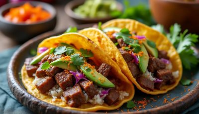 découvrez nos tacos de nouvel an fusion surprenante, alliant saveurs traditionnelles et ingrédients innovants pour une expérience gustative unique et festive.