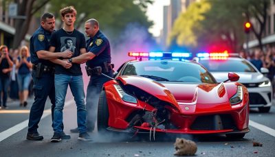 un youtubeur détruit sa ferrari dans un accident spectaculaire et est arrêté pour fraude fiscale. découvrez tous les détails chocs et la vidéo exclusive de l'incident.